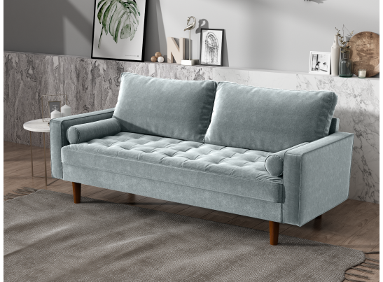 Диван Scott трехместный серо-голубой в Набережных Челнах Диван Scott трехместный серо-голубой в Набережных Челнах