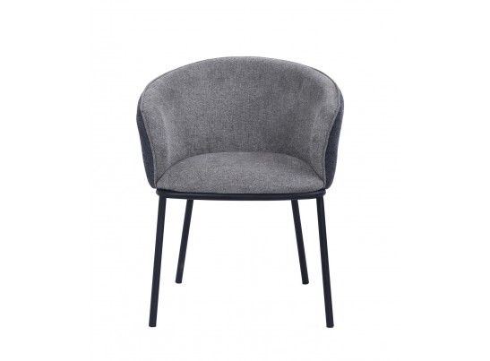 Стул Duke светло-серый, серый с чёрными ножками в Набережных Челнах