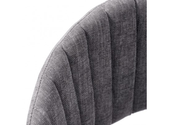 Комплект из 4-х стульев Turin серый вельвет с чёрными ножками в Набережных Челнах