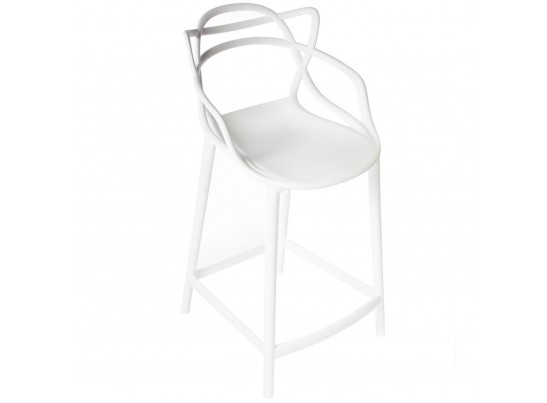 Комплект из 2-х стульев полубарных Masters белый в Набережных Челнах