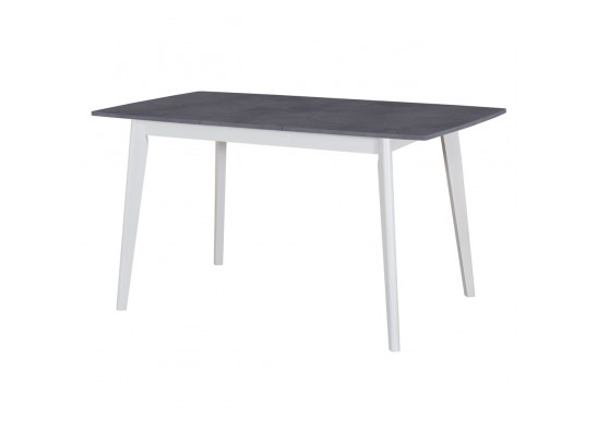 Стол Oslo раскладной 120-160x80x76см, Бетон Портленд, белый в Набережных Челнах