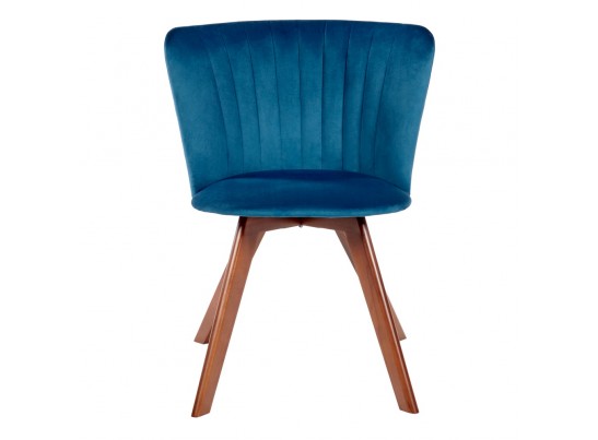 Стул Bella синий, темный орех в Набережных Челнах