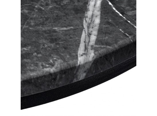 Набор кофейных столиков Tango орех и серый мрамор с чёрными ножками, 2шт в Набережных Челнах