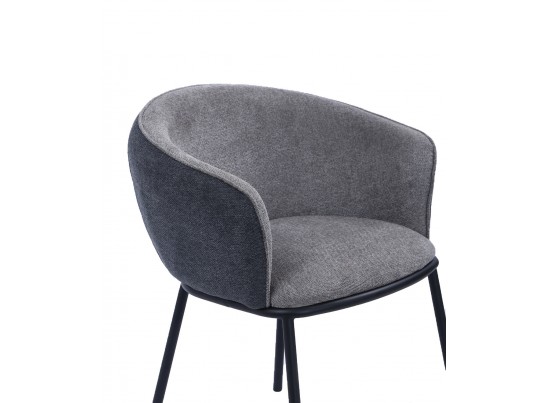 Стул Duke светло-серый, серый с чёрными ножками в Набережных Челнах