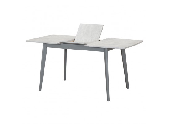 Стол Oslo раскладной 120-160x80x76см, Бетон лайт, серый в Набережных Челнах