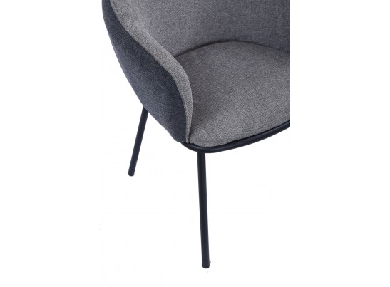 Стул Duke светло-серый, серый с чёрными ножками в Набережных Челнах