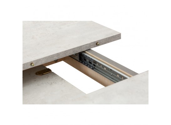 Стол Oslo раскладной 120-160x80x76см, Бетон лайт, серый в Набережных Челнах