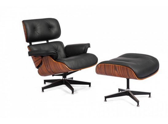 Кресло EAMES LOUNGE CHAIR чёрный в Набережных Челнах