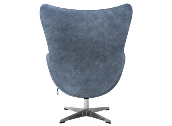 Кресло EGG STYLE CHAIR тёмно-серый, искусственная замша в Набережных Челнах