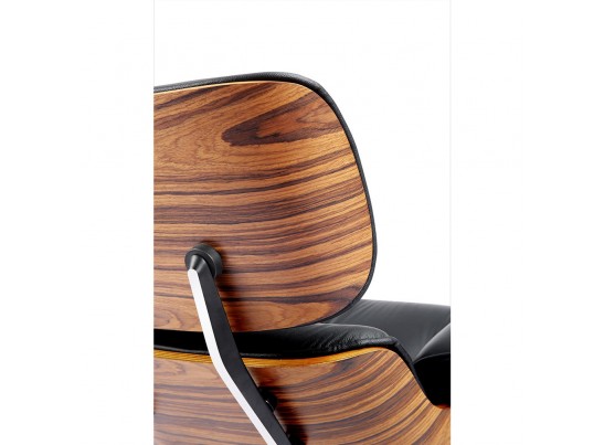 Кресло EAMES LOUNGE CHAIR и оттоманка EAMES LOUNGE CHAIR чёрные в Набережных Челнах