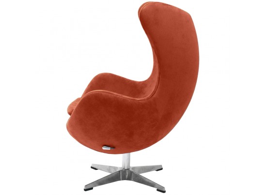 Кресло EGG CHAIR терракотовый, искусственная замша в Набережных Челнах