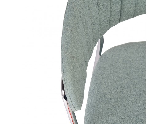 Стул Turin светло-зеленая рогожка с хромированными ножками в Набережных Челнах