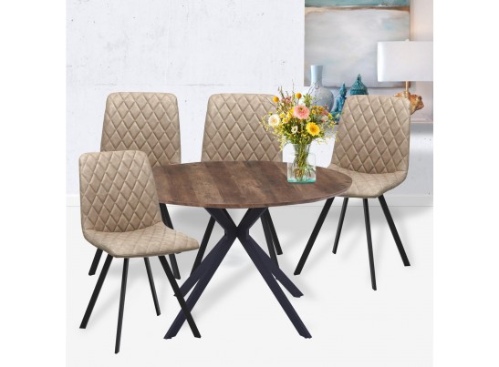 Стол Ralf диам.120см, орех в Набережных Челнах