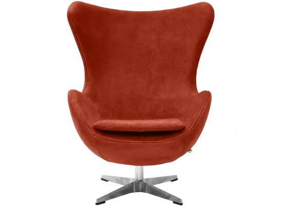 Кресло EGG CHAIR терракотовый, искусственная замша в Набережных Челнах