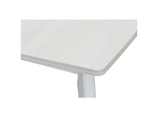 Стол Oslo раскладной 120-160x80x76см, Сосна Рандерс структурное, белый в Набережных Челнах