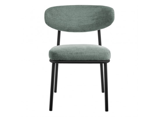 Стул Lucas 2 шалфей шенилл с чёрными ножками в Набережных Челнах