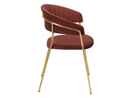 Стул Turin терракотовый с золотыми ножками в Набережных Челнах