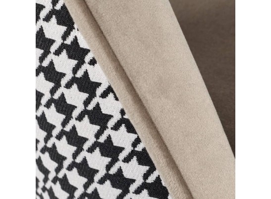 Стул полубарный Leo латте с жаккардом, поворотный механизм в Набережных Челнах