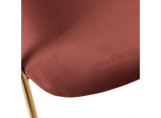 Стул Turin терракотовый с золотыми ножками в Набережных Челнах