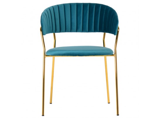 Стул Turin бирюзовый с золотыми ножками в Набережных Челнах