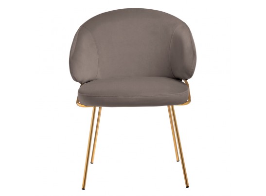 Стул-полукресло Emil латте с золотыми ножками в Набережных Челнах