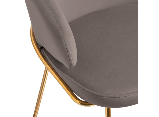 Стул-полукресло Emil латте с золотыми ножками в Набережных Челнах