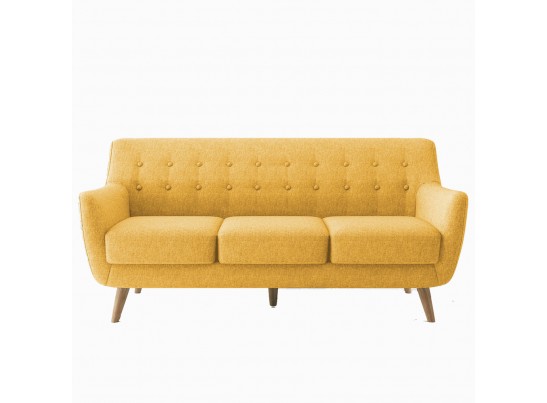 Диван Picasso трехместный горчичный в Набережных Челнах