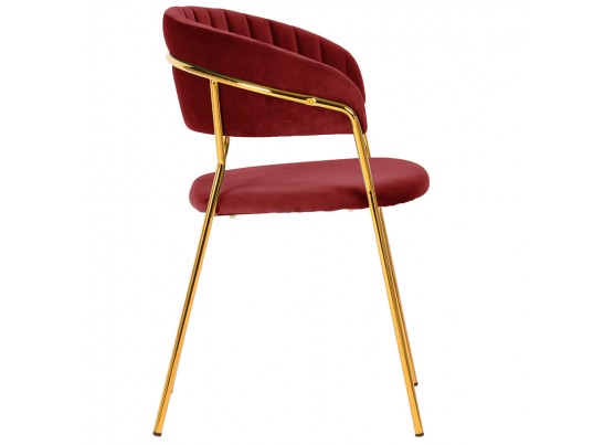 Стул Turin винный с золотыми ножками в Набережных Челнах