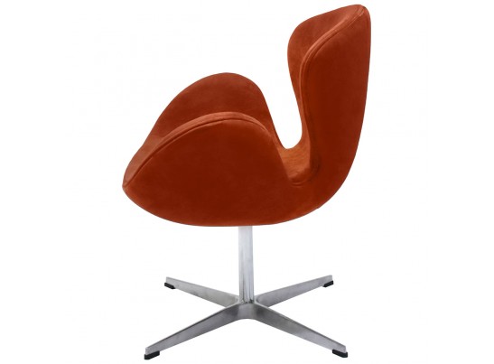 Кресло SWAN CHAIR терракотовый, искусственная замша в Набережных Челнах