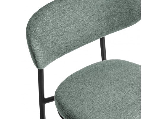 Стул Lucas 2 шалфей шенилл с чёрными ножками в Набережных Челнах