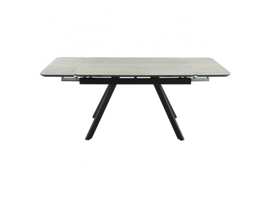 Стол Arthur раскладной 120-184x80x75см, керамогранит Dukale Henna, чёрный в Набережных Челнах