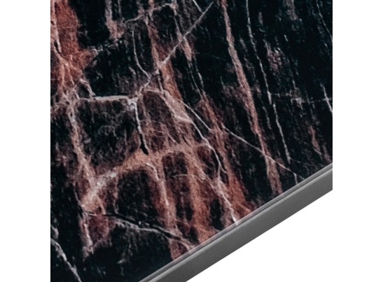 Стол Areal раскладной 140-180х80х75 чёрный мрамор с чёрными ножками в Набережных Челнах