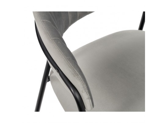 Стул Turin серый с чёрными ножками в Набережных Челнах