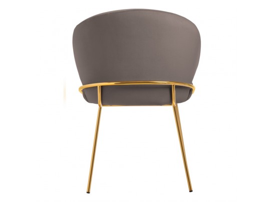 Стул-полукресло Emil латте с золотыми ножками в Набережных Челнах