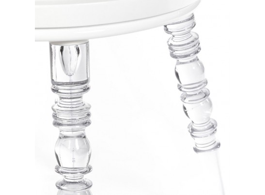 Стул Babel белый с прозрачными ножками в Набережных Челнах