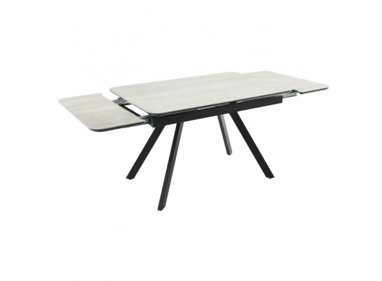 Стол Arthur раскладной 120-184x80x75см, керамогранит Dukale Henna, чёрный в Набережных Челнах