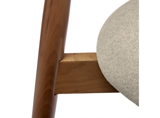 Стул Lucas 3 латте букле с ножками цвета орех в Набережных Челнах