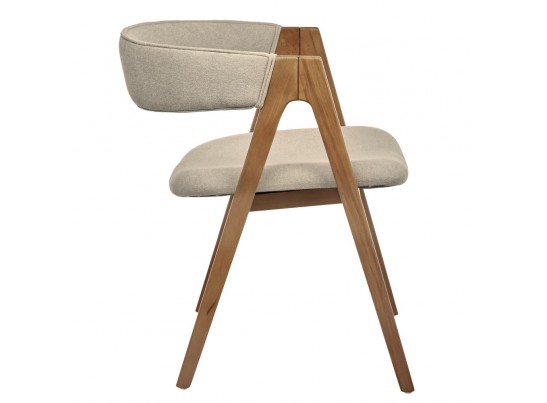 Стул Alan латте букле с ножками цвета орех в Набережных Челнах