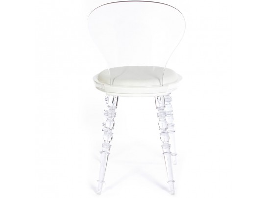 Стул Babel белый с прозрачными ножками в Набережных Челнах