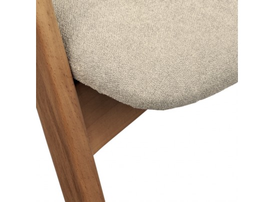 Стул Alan латте букле с ножками цвета орех в Набережных Челнах