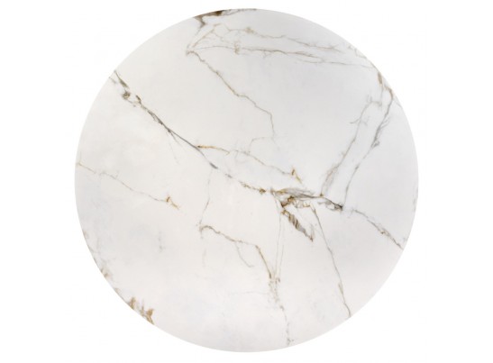 Стол Aura D110, керамогранит Ravena Natural, золотой в Набережных Челнах