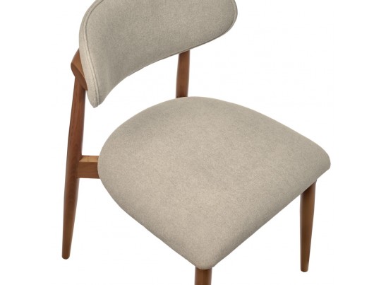 Стул Lucas 3 латте букле с ножками цвета орех в Набережных Челнах