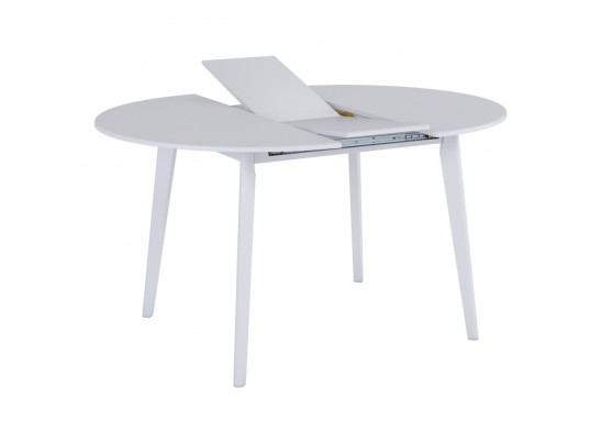 Стол Marcel круглый раскладной 110-140x110x76см, белый, белый в Набережных Челнах