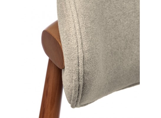 Стул Lucas 3 латте букле с ножками цвета орех в Набережных Челнах