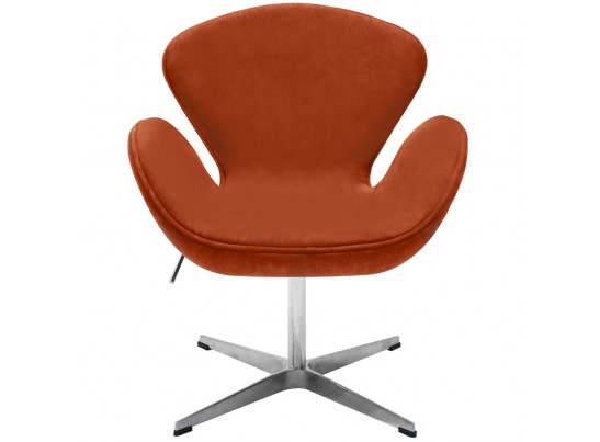 Кресло SWAN CHAIR терракотовый, искусственная замша в Набережных Челнах
