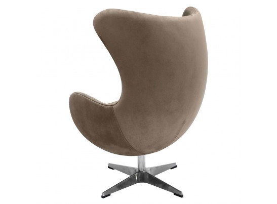 Кресло EGG CHAIR латте, искусственная замша в Набережных Челнах
