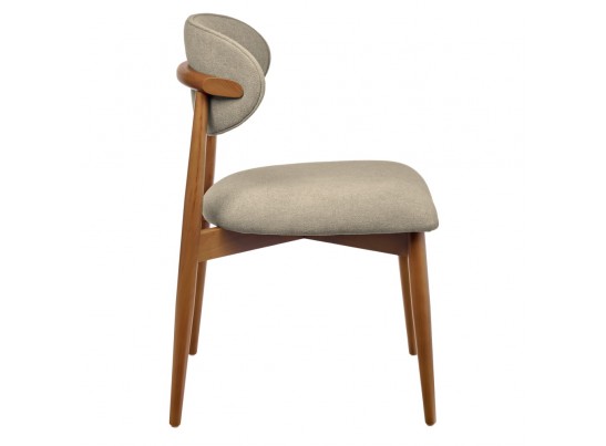 Стул Lucas 3 латте букле с ножками цвета орех в Набережных Челнах