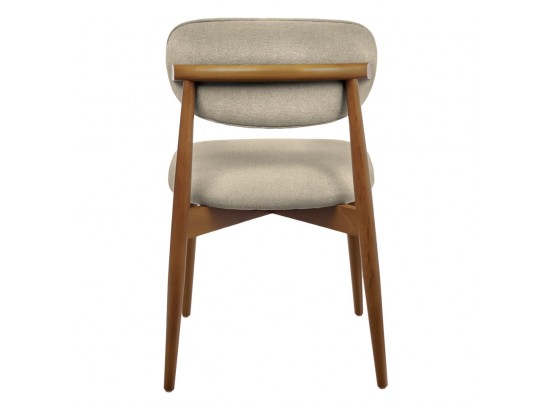 Стул Lucas 3 латте букле с ножками цвета орех в Набережных Челнах