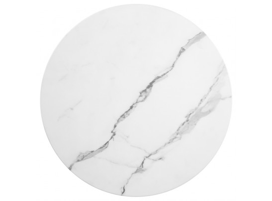 Набор кофейных столиков Tango белый мрамор с чёрными ножками, 2шт в Набережных Челнах