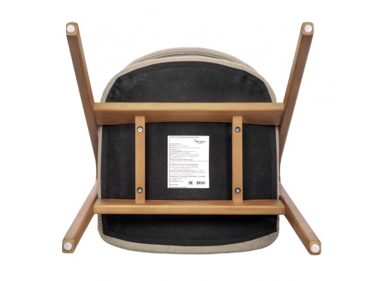 Стул Alan латте букле с ножками цвета орех в Набережных Челнах